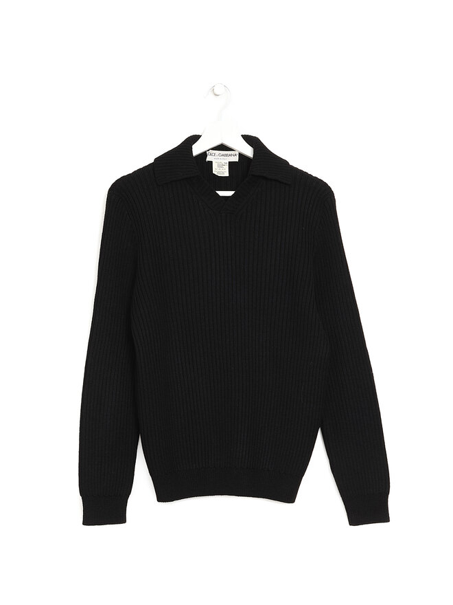 Dolce & Gabbana Ribbed Knit Polo