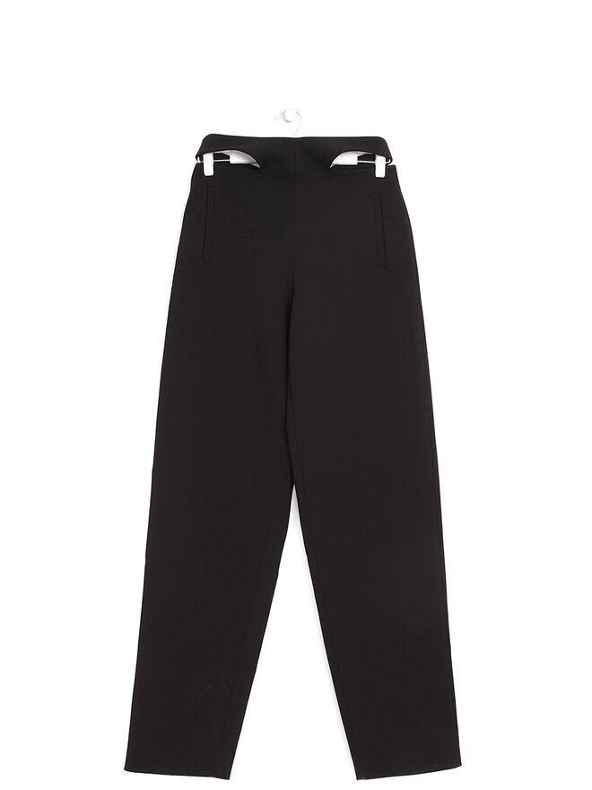 DION LEE Hip Cut-Out Slim Leg Trousers