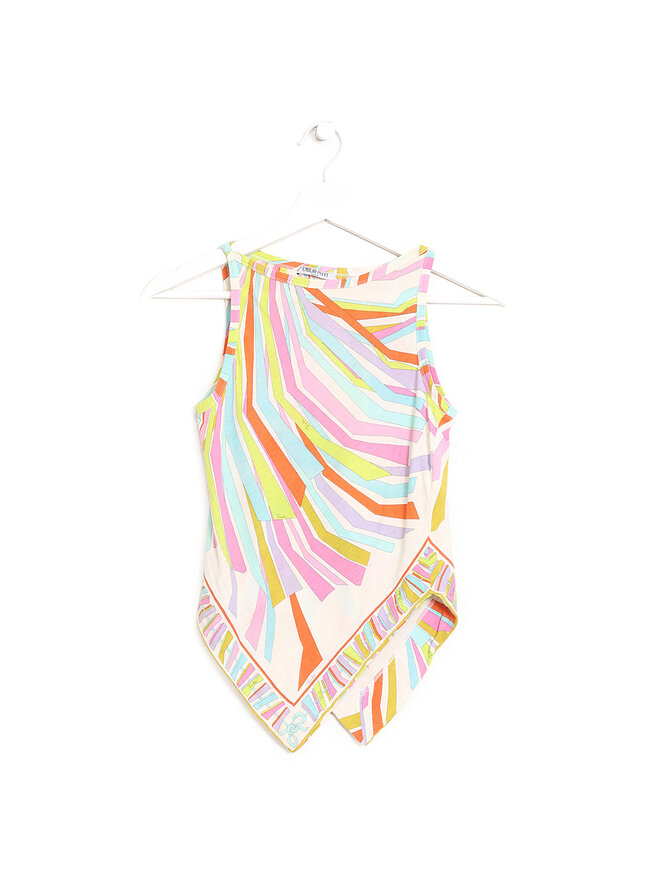 Emilio Pucci Haut sans manches à imprimé graphique