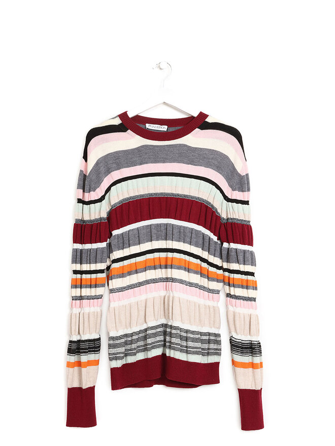 JW ANDERSON Multicolor Striped Wool Sweater