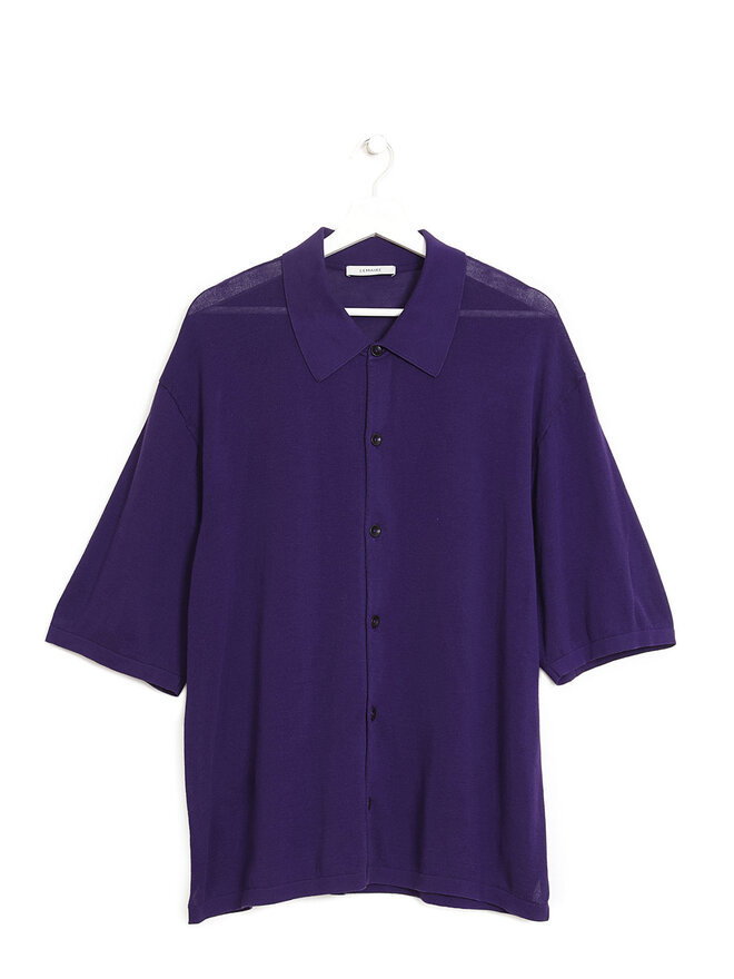 LEMAIRE Cotton Short Sleeve Polo Shirt