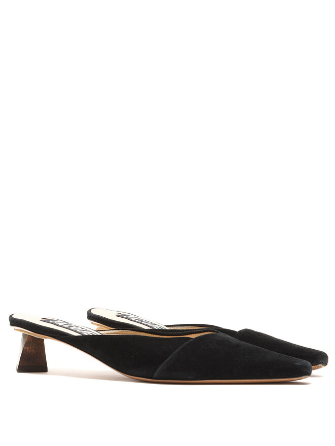 JACQUEMUS Pointed-Toe Suede Mules