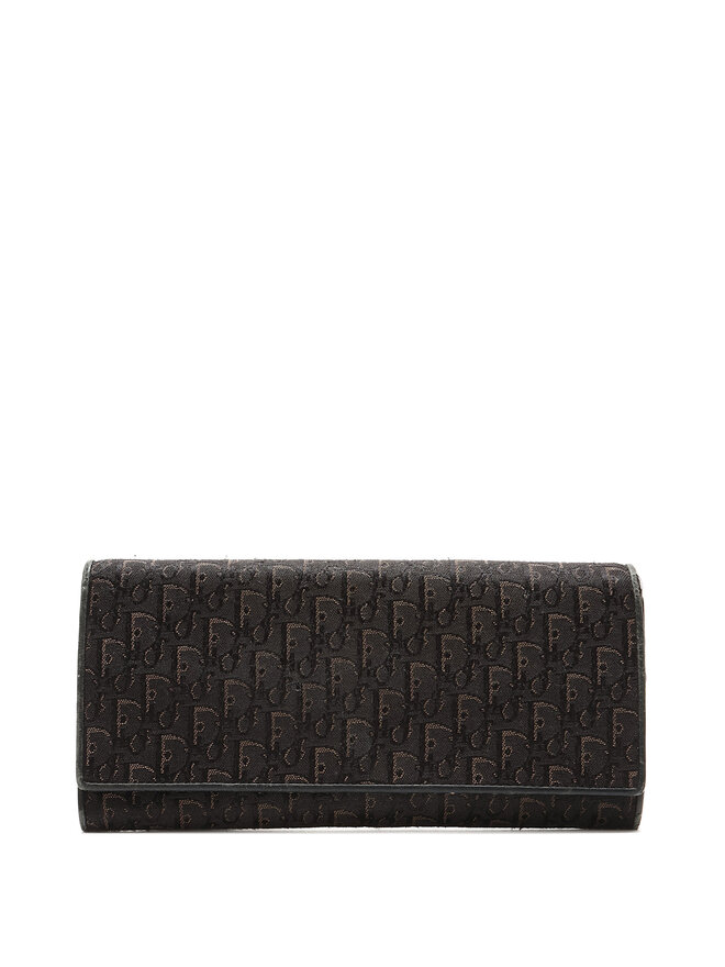 Christian Dior Portefeuille monogramme en canevas Oblique