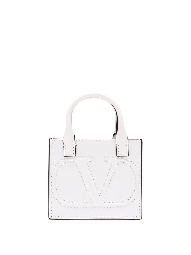VALENTINO GARAVANI Mini Grained Leather Tote Bag