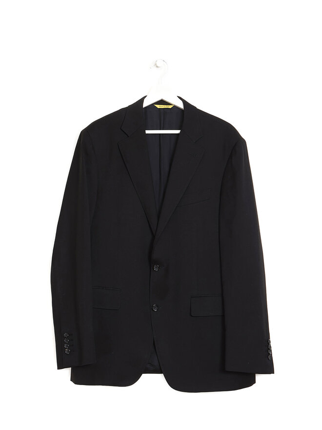 Canali Classic Black Wool Blazer