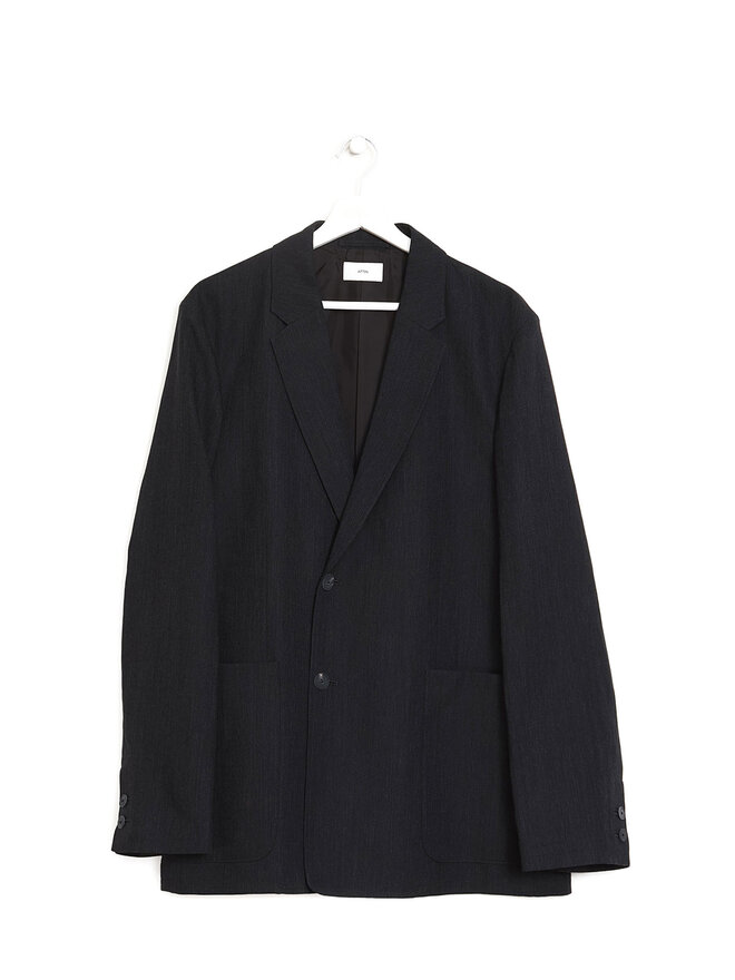 Aton Grey Wool-Blend Blazer