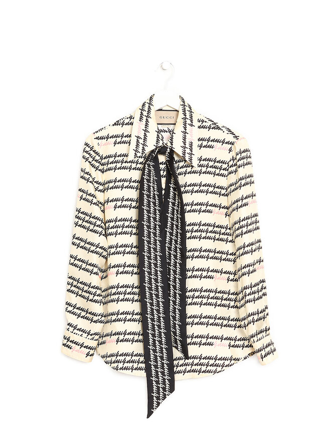 GUCCI Chemise à Manches Longues à Imprimé Abstrait