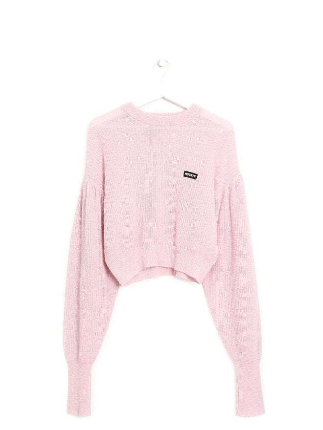 ROTATE Vibrant Pink Ribbed Knit Sweater