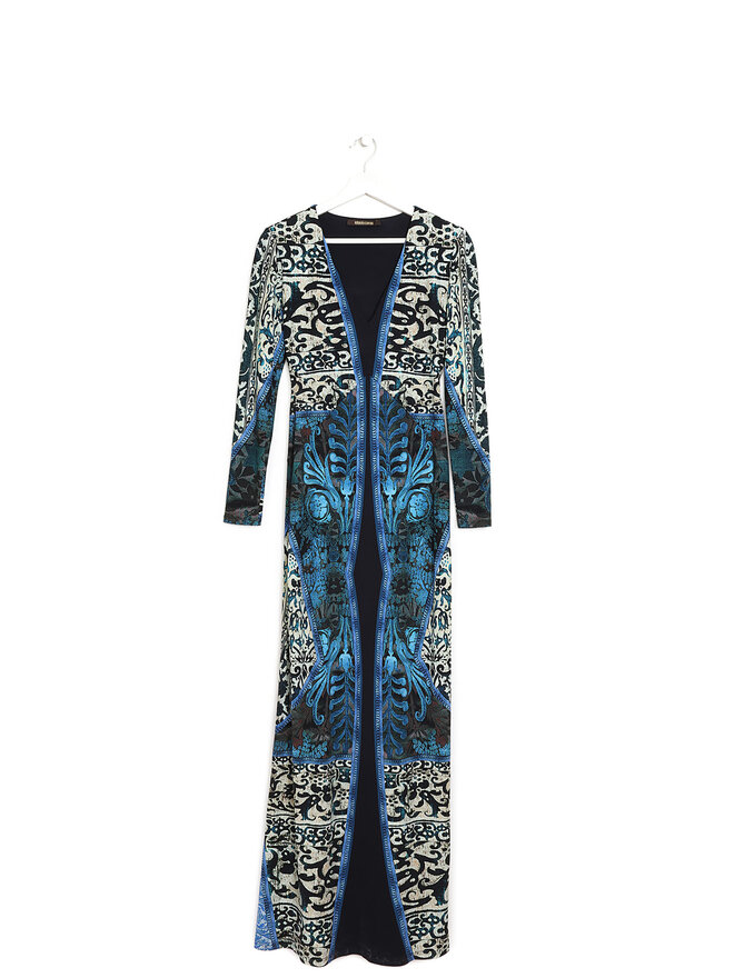 Roberto Cavalli Robe Maxi à Imprimé Abstrait