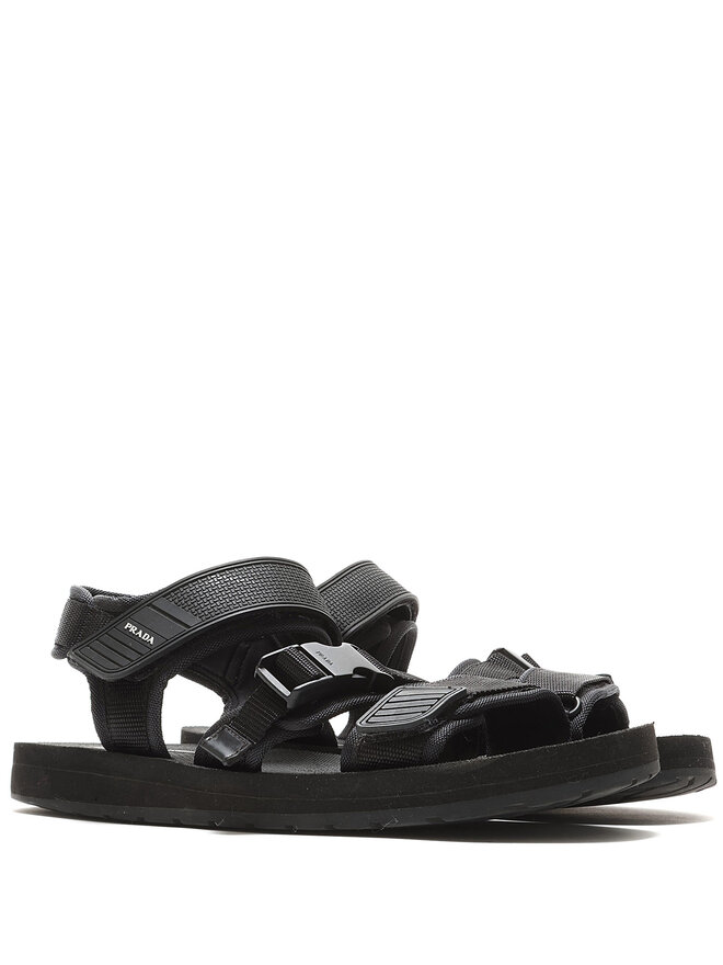 PRADA Sandales en Nylon à Velcro