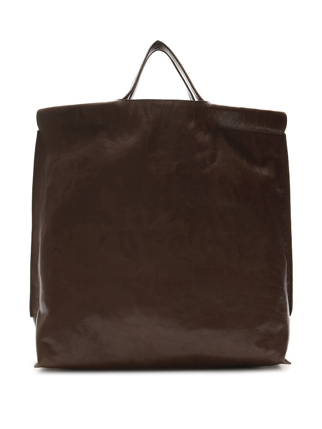 Bea Mombaers Crinkled Effect Leather Tote