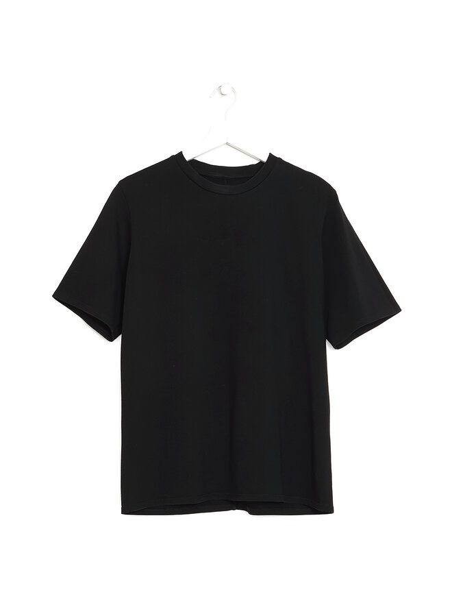 THE ROW Classic Black Cotton T-Shirt