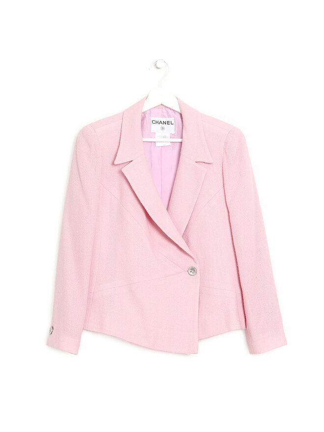 CHANEL Chanel Pink Wool Blazer