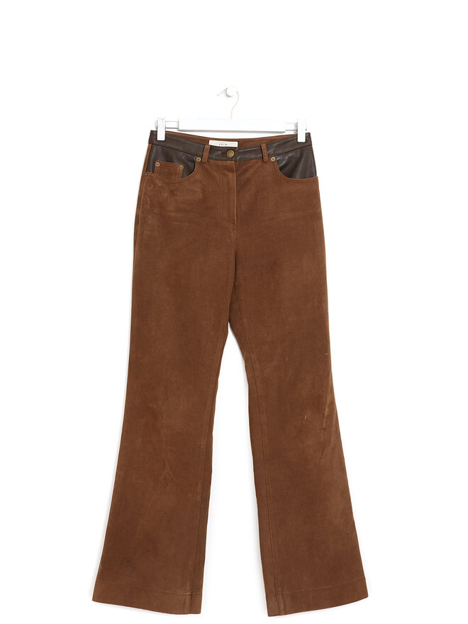 LVIR Panelled Faux Leather Trousers