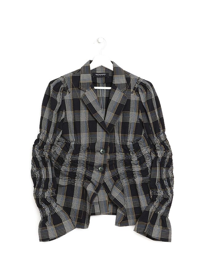 KIKO KOSTADINOV Black Check Ellipse Blazer