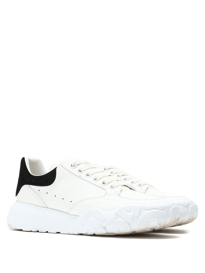 Alexander McQueen Espadrilles Basses en Cuir et Daim