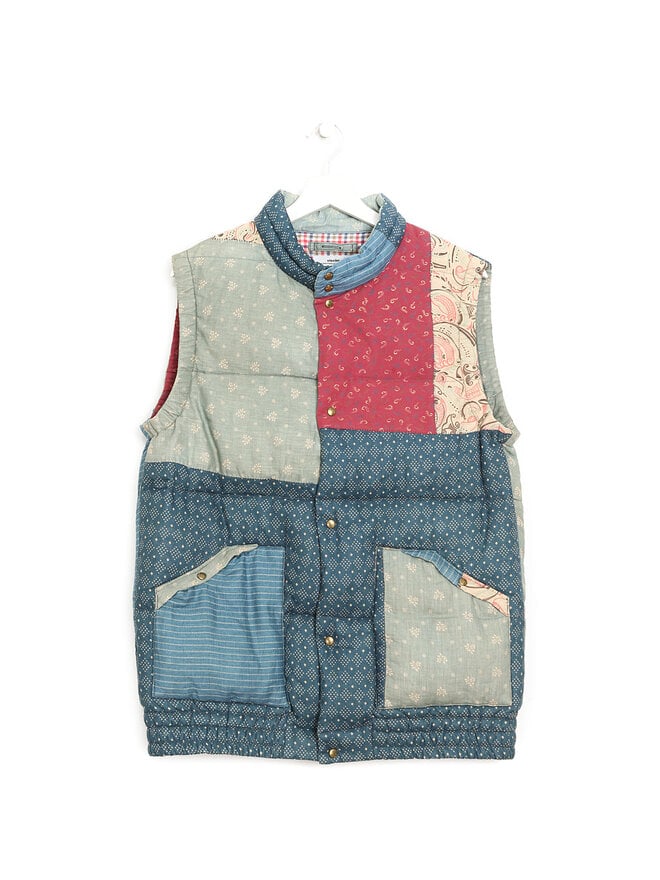 visvim Gilet Patchwork à Carreaux