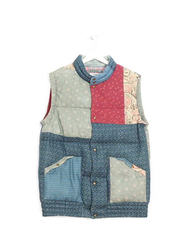 visvim Patchwork Plaid Vest