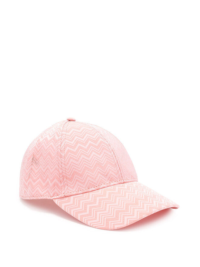 MISSONI Casquette rose à motif géométrique