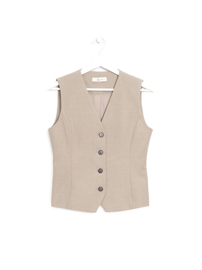 Blossom Veste en Laine Beige