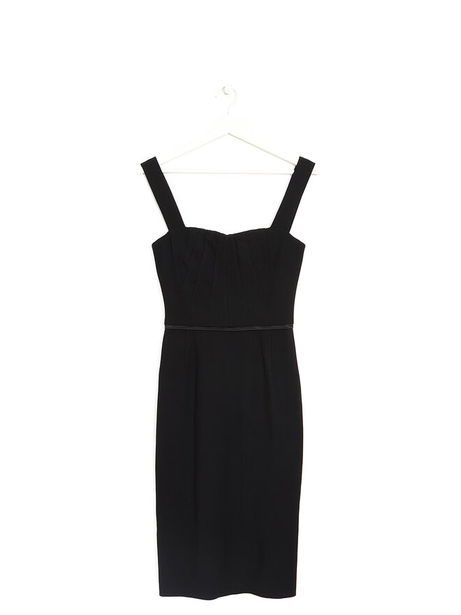 Dolce & Gabbana Animal Print Lined Midi Dress