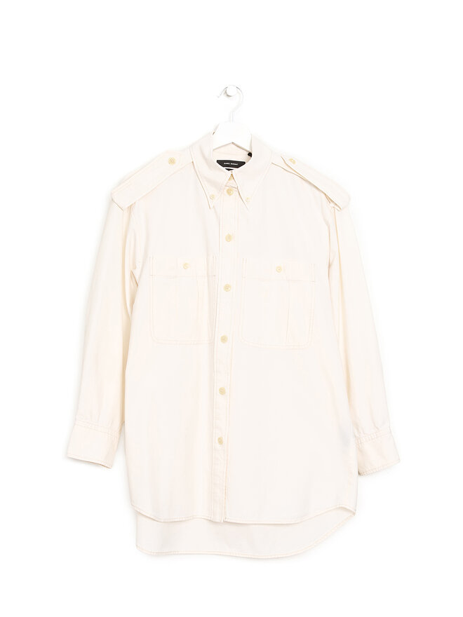 ISABEL MARANT Chemise en Coton Beige