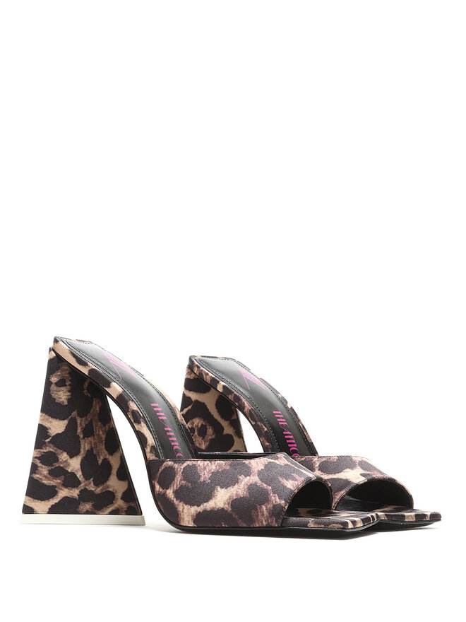 THE ATTICO Devon Leopard Print Mules