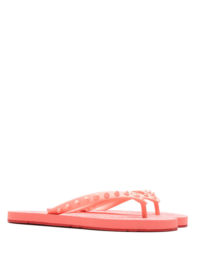 Christian Louboutin Tongs en Caoutchouc à Piques