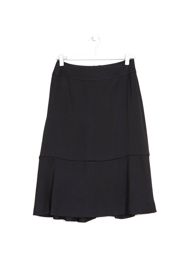 CHANEL Jupe mi-longue noire