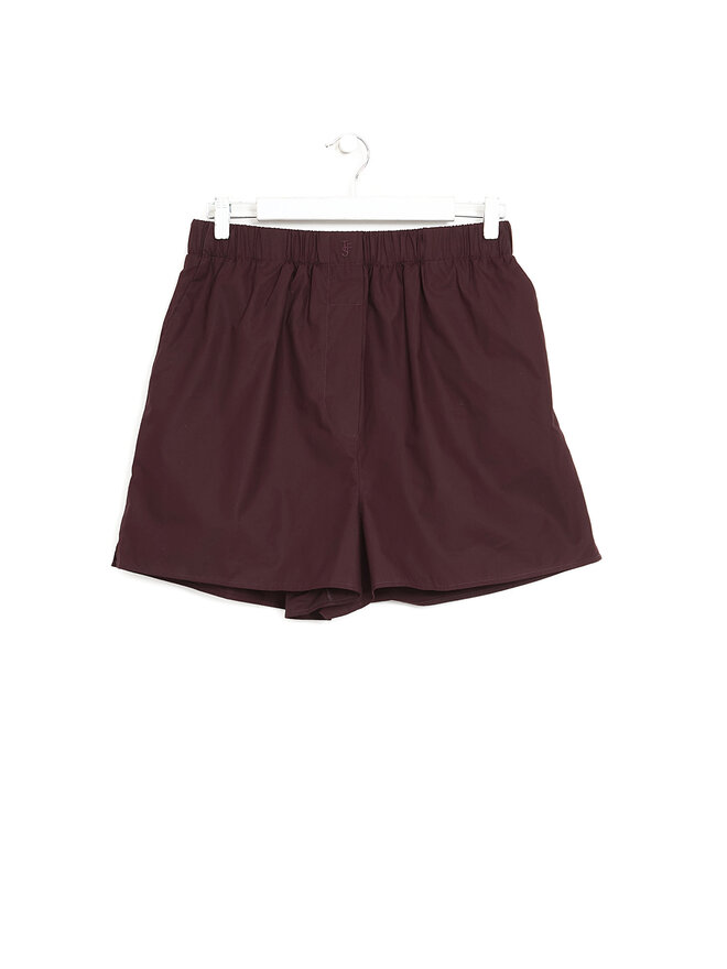 The Frankie Shop Organic Cotton Elastic Waist Shorts