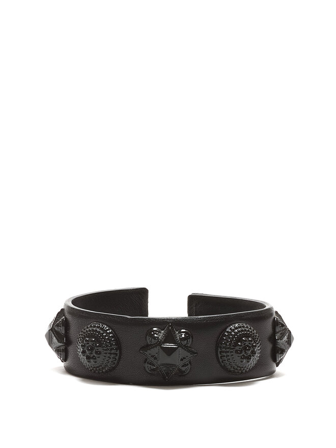 BURBERRY Studded Leather Bracelet