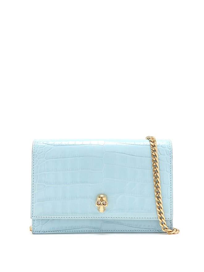 Alexander McQueen Sac à bandoulière embossé crâne