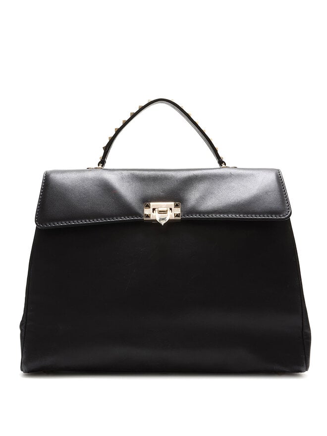 VALENTINO Valentino Studded Leather Top Handle Bag