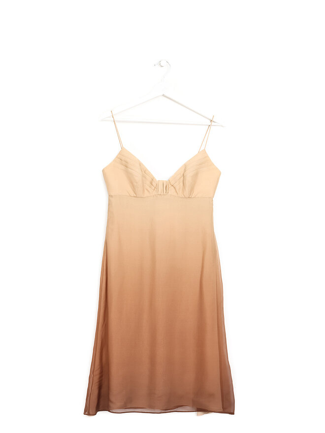 GIORGIO ARMANI Robe Mini Bustier en Soie Dégradée