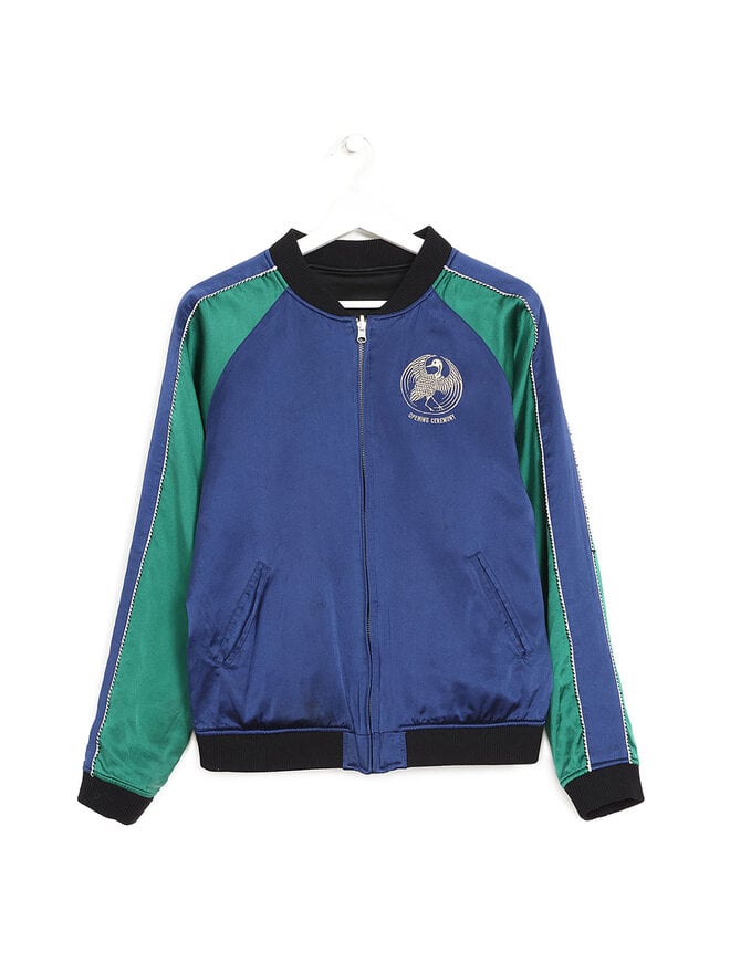 OPENING CEREMONY Reversible Silk Bomber Jacket