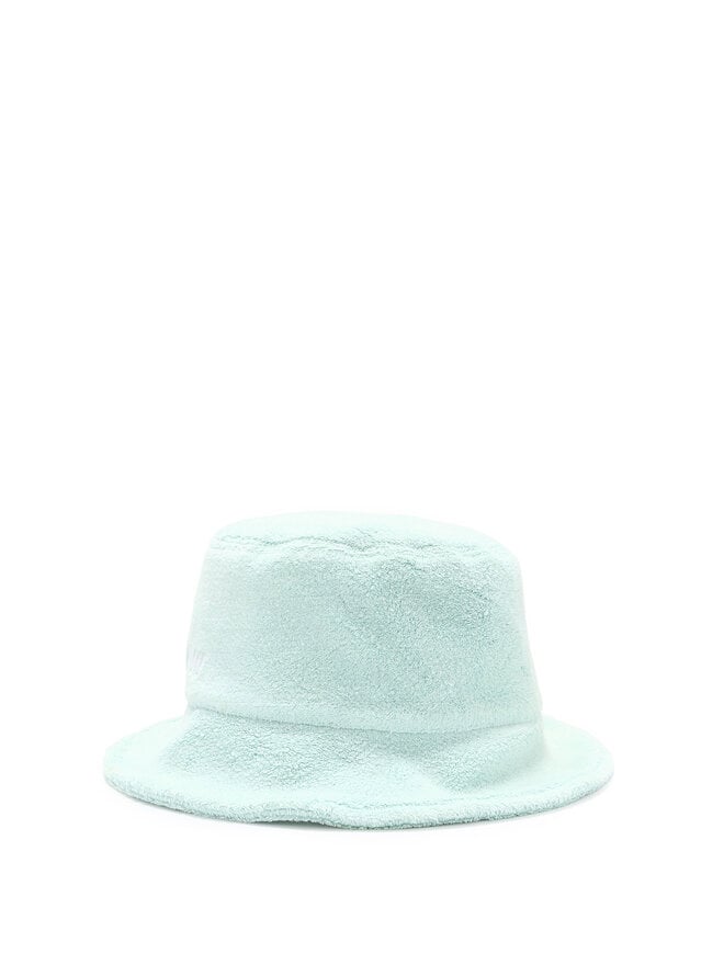 MIU MIU Terry Bucket Hat with Embroidered Logo