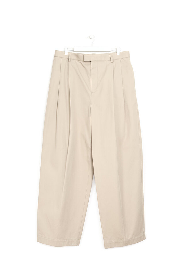 BOTTEGA VENETA Pleated Cotton Twill Trousers