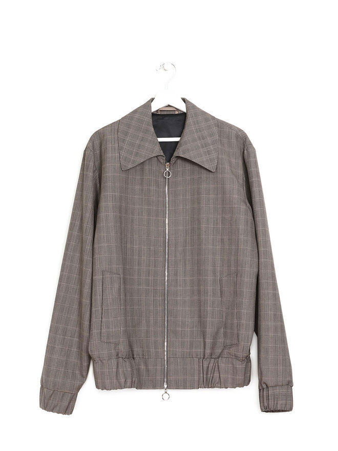 École de Pensée Plaid Wool Mohair Jacket