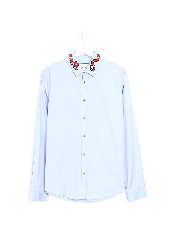 GUCCI Chemise Avec Serpent Brodé