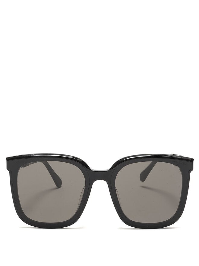 CHANEL Lunettes de soleil à monture rectangulaire
