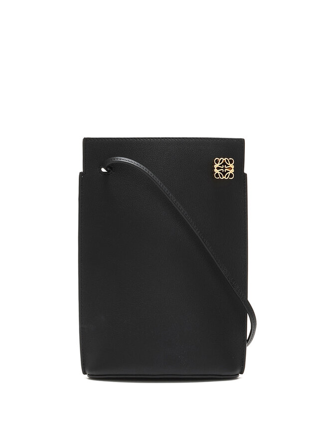 LOEWE Sac Bandoulière Minimaliste en Cuir Noir