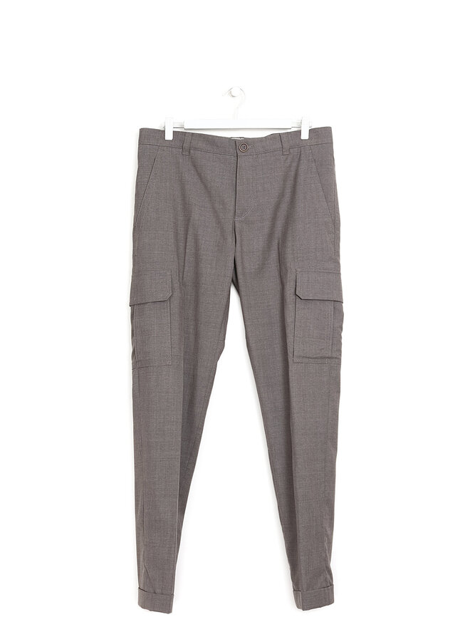 BRUNELLO CUCINELLI Pantalon cargo en laine à jambe étroite