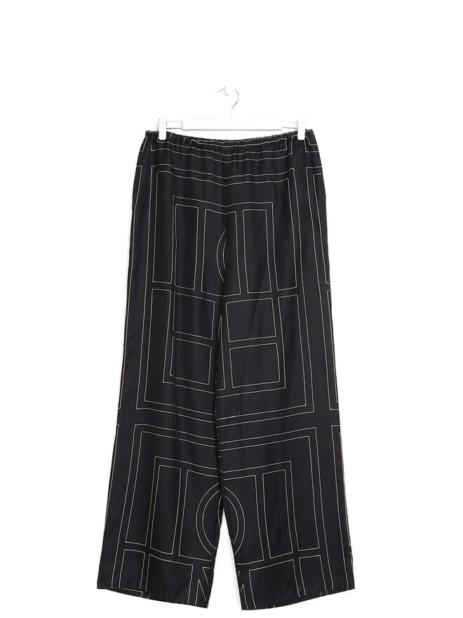 TOTEME Geometric Silk Trousers