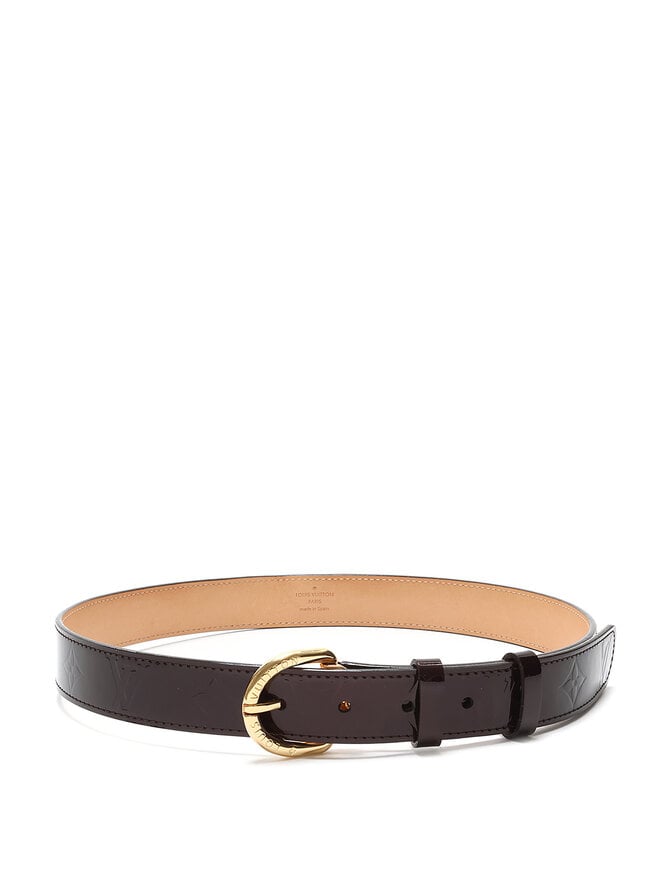 LOUIS VUITTON Monogram Patent Leather Belt