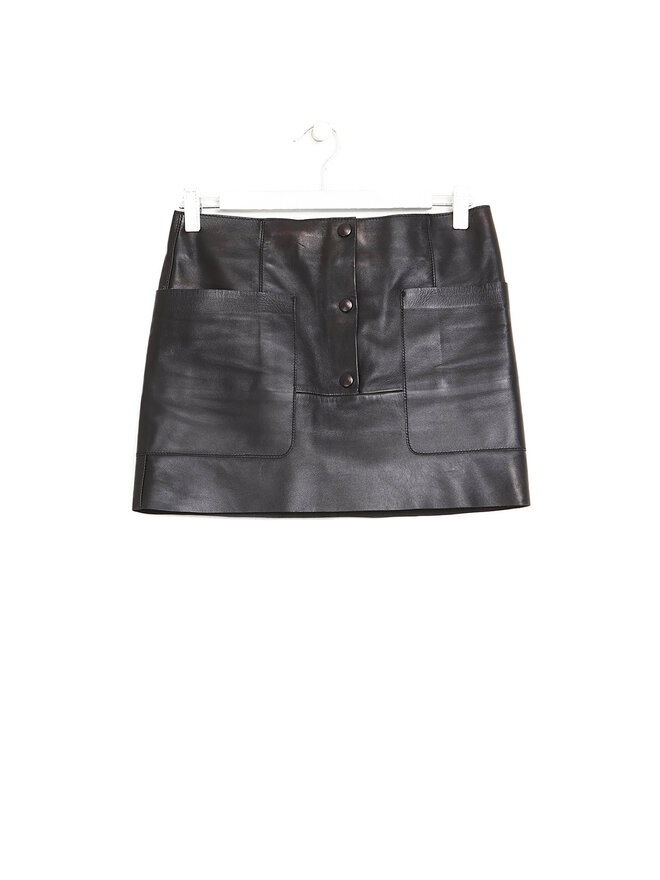 Acne Studios Leather Mini Skirt
