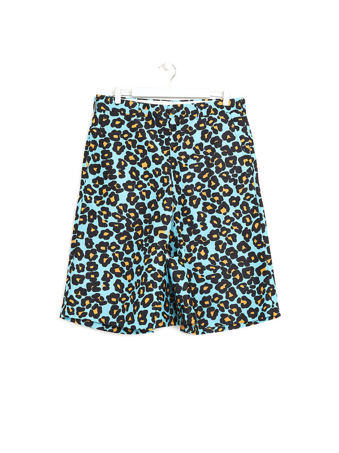 COMME des GARÇONS HOMME PLUS Leopard Print Canvas Shorts
