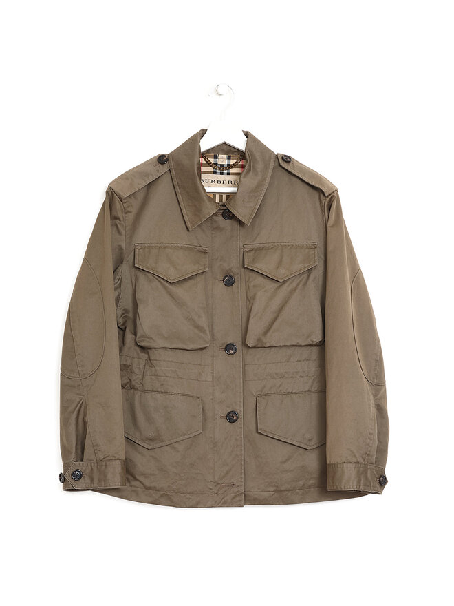 BURBERRY Military Style Jacket with Flap Pockets