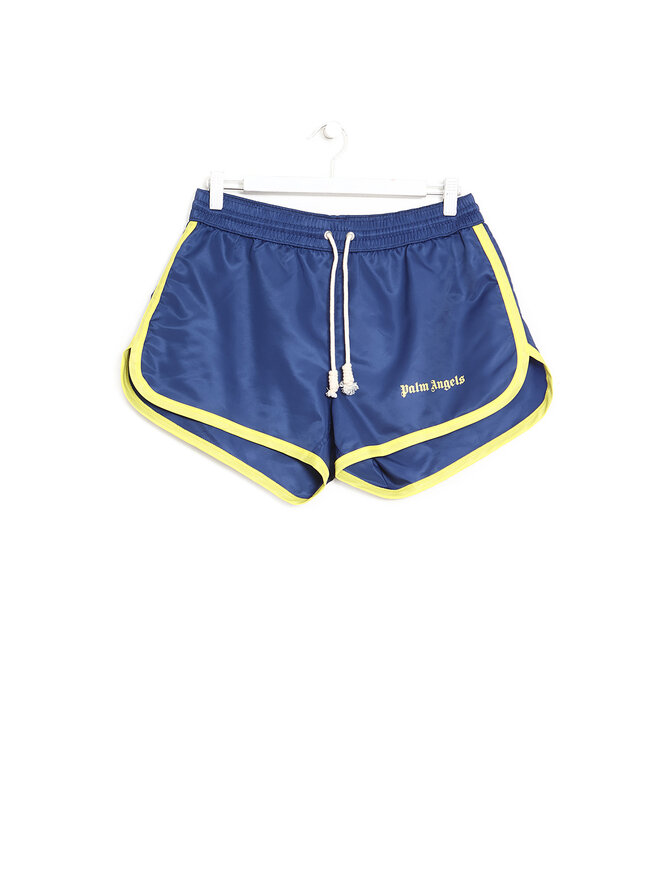 Palm Angels Contrasting Trim Drawstring Shorts