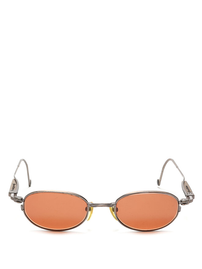 Jean Paul Gaultier Lunettes de soleil rectangulaires en métal