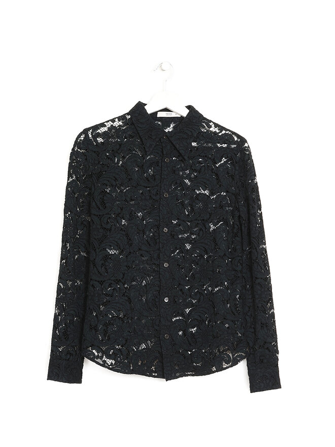 PRADA Blouse en Dentelle avec Col Classique